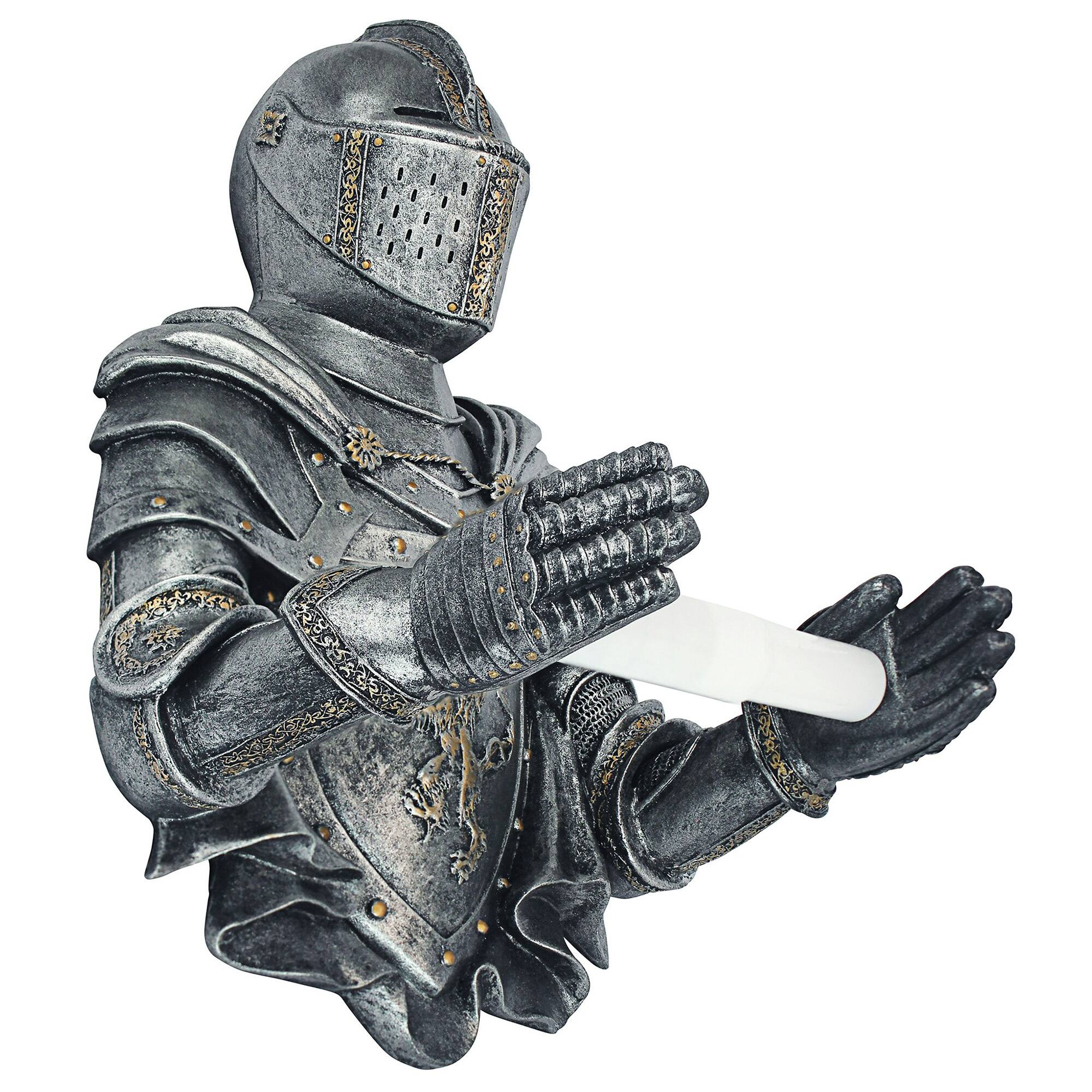 13" A Knight to Remember Gothic Bath Tissue Holder